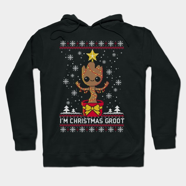 Christmas groot ugly sweater Hoodie by NemiMakeit